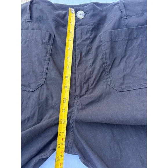 Maeve Pants Womens 34 Black Linen Blend The Colette High Rise Wide Leg Trousers - Picture 11 of 13